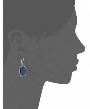 Nine West Silver Tone Denim Earrings