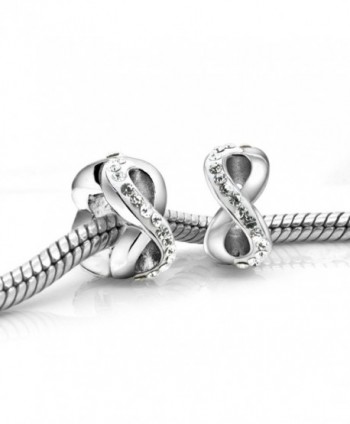 Kiss Infinity Sterling European Bracelet in Women's Charms & Charm Bracelets