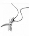 Lovely Dragonfly Pendant Necklace Stainless
