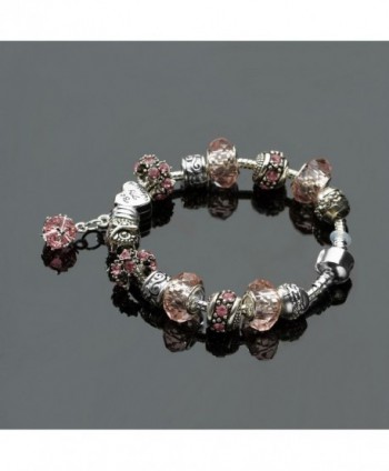 Charm Bracelet Crystal Glass JW B12 in Women's Charms & Charm Bracelets
