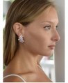 Mariell Blush Earrings Marquis Cut Clusters
