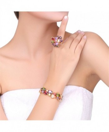 BAMOER Multicolor Zirconia Bracelet Perfect in Women's Link Bracelets