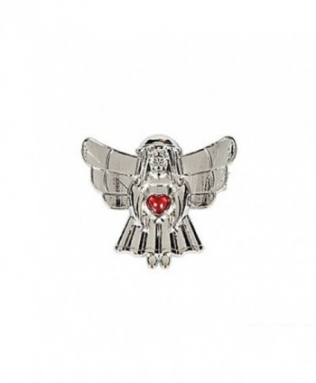One Dozen (12) - Pewtertone Angel Holding a Red Heart Pin - CL118CI6TLD