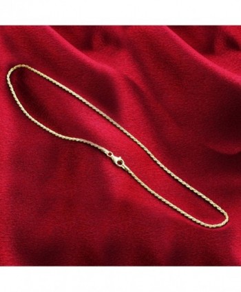 Gem Avenue Sterling Vermeil Necklace in Women's Chain Necklaces