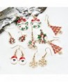 Akvode Christmas Stockings Snowflake Thanksgiving in Women's Drop & Dangle Earrings