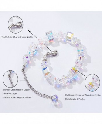 Crystal Bracelet Element Handmade Christmas in Women's Stretch Bracelets
