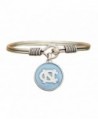 North Carolina Tar Heels Translucent Blue Enamel Disc Wire Bracelet Jewelry UNC - CQ122WZ5RTB