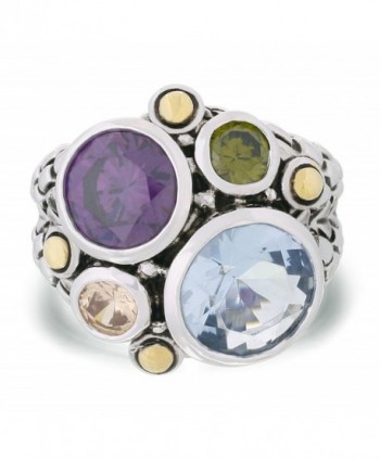 JanKuo Jewelry Multicolor Modern Cocktail in Women's Statement Rings