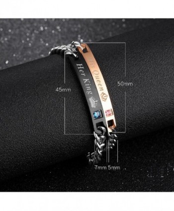Stainless Steel Couples Bracelets Matching in Women's Link Bracelets