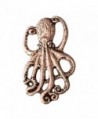 Creative Pewter Designs- Pewter Octopus Lapel Pin Brooch- Copper Plated- AC154 - CP122Y8MSEN