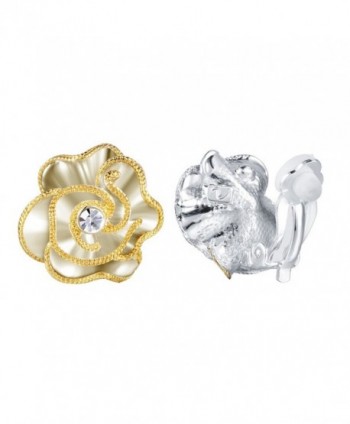 XZP Fashion Flower Earrings Jewelry in Women's Clip-Ons Earrings