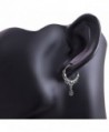 Oxidized Sterling Filigree Inspired Earrings in Women's Hoop Earrings