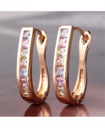 GULICX Mutiple Crystal Rhinesstone Earrings in Women's Hoop Earrings