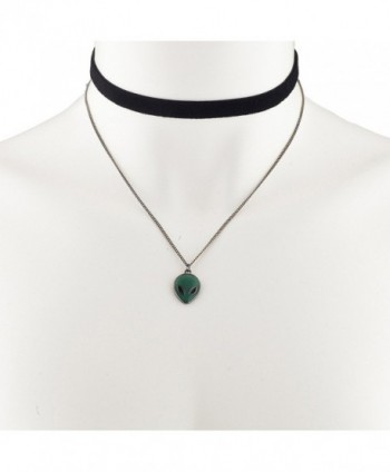 Lux Accessories Layered Velvet Necklace