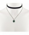 Lux Accessories Layered Velvet Necklace