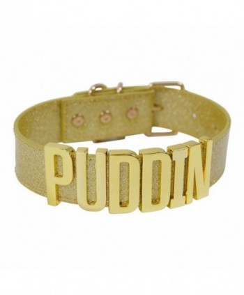 Choker Puddin Neck Golden Collar Necklace - CW12JFAIYVX