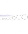Pair of 9/16 inch Silver Color Non-Pierce Clip on Hoop Earrings for Teen Girls-Women - C9126HFP779