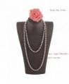 Grace Jun Created/Faux Pearl Necklace Pendants for Women Party Long Pearl Necklace 55'' - white - CX17YS3HX2D