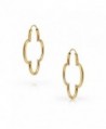 Bling Jewelry Modern Clover Earrings in Women's Hoop Earrings