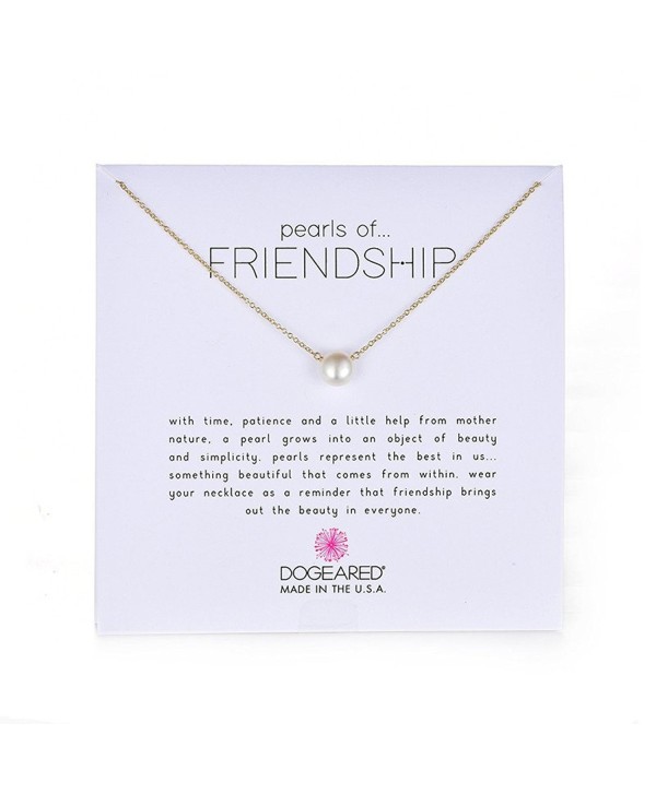 Dogeared "Pearls of . . . Friendship" Freshwater Cultured Pearl Necklace- 18.75" - gold - C0118SWT6LN