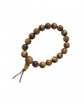 Hand Made Tibetan Mala Bracelet with Tigereye Beads - CP110DK7C5F