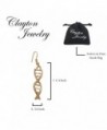 Double Helix Dangle Earrings Gold in Women's Drop & Dangle Earrings