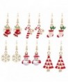 Paxuan Womens Christmas Earrings Jewelry - 6 Pairs - CW186GQ235Y