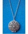 Essential Diffuser Necklace Aromatherapy Antique in Women's Lockets