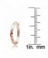 Sterling Silver Diamond Cut Polished Earrings in Women's Hoop Earrings