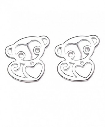 Jiayiqi Womens Lovely Baby Monkey Earrings Mini Stud Earrings for Friends Gift - CO12HESN3N3