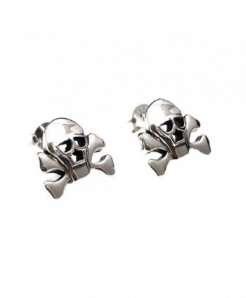 Pirate Danger Sterling Silver Earrings in Women's Stud Earrings