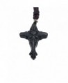 Necklace Christian Religious Obsidian Gemstone