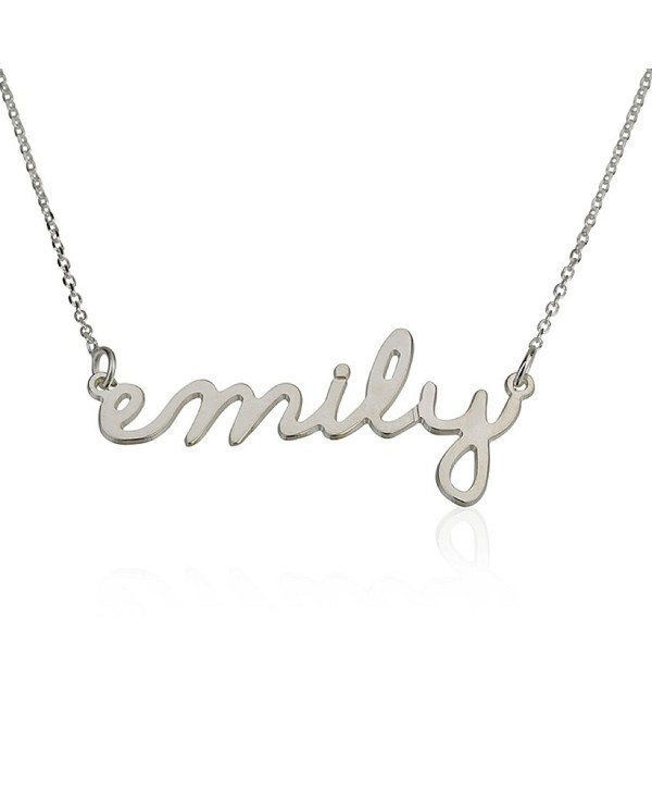 Tiny Name Necklace Personalized Necklace 925 Sterling Silver - Carrie Necklace - CX11W5HNJLF