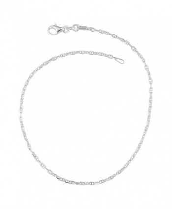 Sterling Silver Flat Mariner Link Anklet (1.85mm- 10 inch) - CB11CTYDH25