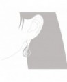 Sterling Silver Teardrop Dangling Plumeria in Women's Drop & Dangle Earrings