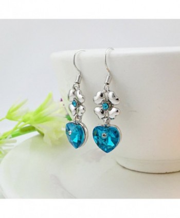 Crystal Dangle Earrings Birthstone earrings in Women's Drop & Dangle Earrings