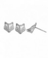 Boma Sterling Silver Sly Fox Stud Earrings - C311NY5OQJL