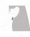 Sterling Silver Synthetic Lizard Earrings in Women's Stud Earrings