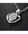 Simulated Diamond Necklace Sterling 8Muses in Women's Pendants
