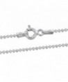 Amberta 925 Sterling Silver 1.2 mm Ball Bead Chain Necklace 14" 16" 18" 20" 22" 24" 28" 32" 36" in - CX11ELE19V7