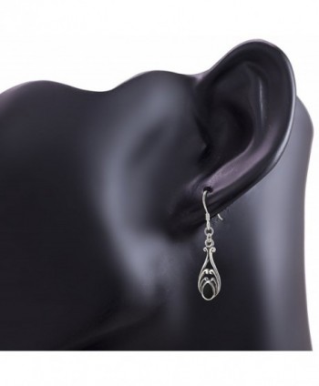Sterling Inspired Gemstone Filigree Earrings in Women's Drop & Dangle Earrings