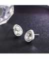 SBLING Platinum Plated Teardrop Earrings Swarovski in Women's Stud Earrings