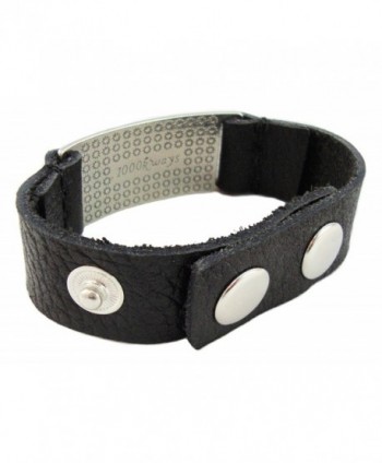 Dragonfly Bracelet Black Leather Adjustable in Women's Cuff Bracelets