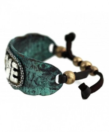 Onyx Arrow Southwestern Green Patina in Women's Cuff Bracelets