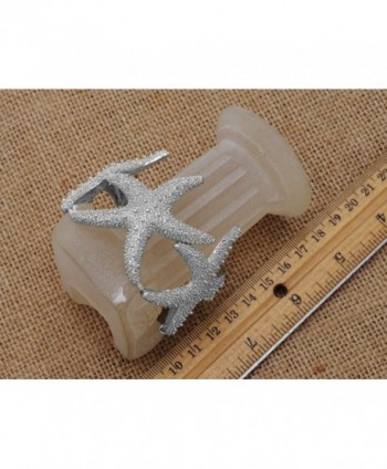 Alilang Textured Starfish Statement Bracelet in Women's Bangle Bracelets