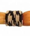 Bali Bay Trading Company "Laredo" Color Inspired 2" Wide Tribal Hand Beaded Cuff Bracelet - CB125UIPKPD