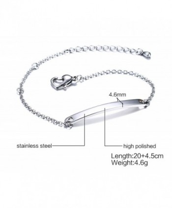 Free Engraving Personalized Stainless Steel Bracelets