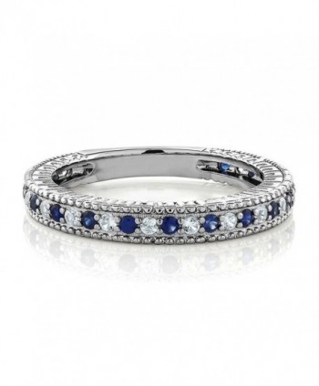 Sterling Anniversary Wedding Sapphire Available