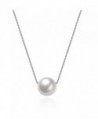 MONJER Sterling Simulated Adjustable Christmas - 10MM Pearl Pendant - CG189NHT87Q