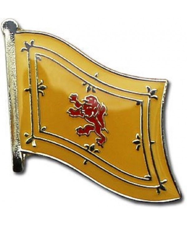 Scotland Lion Rampant Country Flag Small Metal Lapel Pin Badge 3/4 X 3/4 Inches - CN1182GLRS5